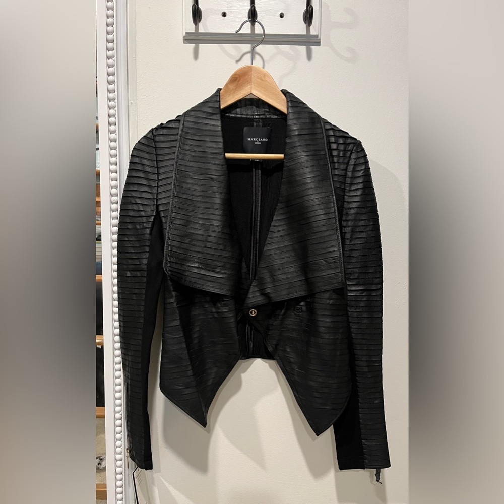 Marciano Textured Black Blazer